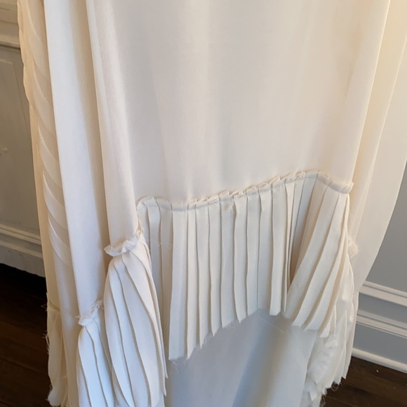 LUSH Asymmetrical Maxi Dress with Frayed Edges - Picture 3 of 13